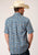 Roper Mens Blue 100% Cotton Amarillo Paisley BD S/S 1 Pkt Shirt