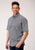 Roper Mens Navy 100% Cotton Bell Foulard BD S/S Shirt