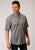 Roper Mens Grey Cotton Blend 1 Pocket BD S/S Shirt