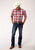Roper Mens Red 100% Cotton Apple Plaid BD S/S 1 Pkt Shirt