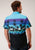 Roper Mens Blue 100% Cotton Beach Roundup S/S 2 Pkt Shirt