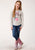 Roper Girls Kids Grey Poly/Rayon Bubblegum Horse L/S T-Shirt