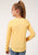 Roper Girls Kids Yellow Poly/Rayon Black Longhorn L/S T-Shirt