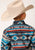 Roper Boys Kids Blue 100% Cotton Aztec Blanket Print L/S Shirt