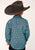 Roper Boys Kids Turquoise 100% Cotton Medallion Paisley L/S Shirt