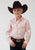 Roper Basics Boys Pink 100% Cotton Solid Poplin Snaps L/S Shirt
