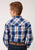 Roper Boys Kids Royal 100% Cotton Plaid L/S Shirt