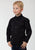 Roper Basics Boys Black 100% Cotton Solid Poplin Btn L/S Shirt