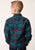 Roper Boys Kids Blue 100% Cotton Turquoise Blanket BD L/S Shirt