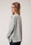 Roper Womens Grey Polyester Slouchy Fit Sweater