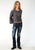 Roper Crop Womens Grey 100% Cotton French Terry Sweatshirt