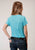 Roper Womens Turquoise Poly/Rayon Horse Rider S/S T-Shirt