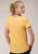 Roper Womens Yellow Poly/Rayon Buffalo S/S T-Shirt