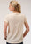 Roper Womens Ivory Poly/Rayon Western Fringe S/S T-Shirt