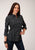 Roper Womens Black 100% Cotton Arrow Diamonds L/S Shirt