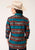 Roper Womens Multi-Color 100% Cotton Ombre Aztec L/S Shirt