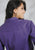 Roper Womens Purple 100% Cotton L/S Solid Poplin Snap L/S Western Shirt