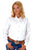 Roper Womens White 100% Cotton L/S Solid Poplin Button Down Western Shirt