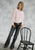 Roper Womens Pink 100% Cotton L/S Solid Poplin Button Down Western Shirt