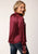 Roper Womens Wine Polyester Victorian L/S Blouse