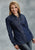 Roper Moon Ladies Blue 100% Cotton Retro Indigo L/S Shirt