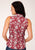 Roper Womens Red 100% Cotton Tropics S/L Western Shirt