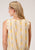 Roper Womens Yellow Rayon/Nylon Wallpaper Print S/L Shirt