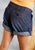 Roper Womens Five Star Blue 100% Cotton Indigo Denim Shorts Roll
