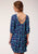 Roper Womens Blue Rayon/Nylon Wild Horse S/S Dress