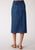 Roper Womens Denim Blue 100% Cotton 28in Straight Skirt