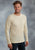 Ouray Mens Tan 100% Cotton USA L/S Thermal T-Shirt