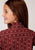 Roper Girls Red 100% Cotton Constellation Wallpaper L/S Shirt