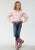 Roper Basics Girls Pink Cotton Solid Poplin L/S Shirt