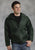 Ouray Mens Forest Green Polyester USA Hoodie