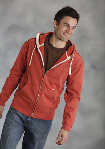 Ouray Mens Rust 100% Cotton USA Hoodie