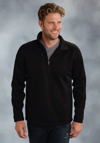 Ouray Mens Black 100% Cotton 0 1/4 Zip Jacket