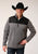 Roper Mens Grey/Black Polyester Micro Fleece Jacket
