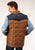 Roper Mens Brown Polyester Quilted Insulated Vest