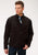 Roper Mens Black Polyester Conceal Carry Fleece Jacket