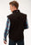 Roper Mens Black Polyester Conceal Carry Fleece Vest