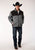 Roper Mens Charcoal/Black Polyester Sweater Softshell Jacket