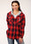 Roper Womens Red 100% Cotton Thermal Lined Hooded Jacket