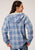 Roper Womens Blue 100% Cotton Thermal Lined Hooded Jacket