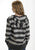 Ouray Womens Grey 100% Cotton USA Stripe Hoodie