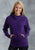 Ouray Womens Purple 100% Cotton USA Asymmetric Hoodie