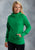Ouray Womens Lime/Green 100% Cotton USA Asymmetric Hoodie