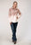 Roper Womens Pink Polyester Polar Fleece Dip Dye Jacket