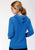 Roper Womens Royal Blue Cotton Blend Genuine Quality Hoodie