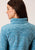 Roper Womens Teal Polyester Western Pullover Jacket