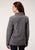 Roper Womens Melange Grey Polyester Micro Fleece Jacket